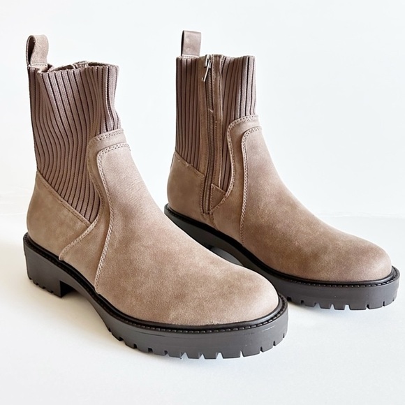 Dolce Vita Orelia Ladies' Stretch Knit Bootie Mushroom - Picture 2 of 6